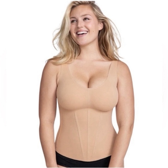 Honeylove Boldness Tank Waist Hero Body Sculpting Contour Shape Wear Beige SZ 2X - Picture 9 of 10